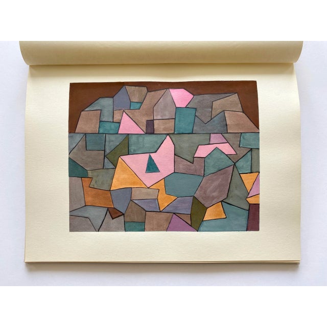 Textile Paul Klee Vintage 1958 LMTD First Edition Rare Fine Art Pochoir Prints Portfolio Extra Large Hardcover Mid Century Modernist Art Book For Sale - Image 7 of 12