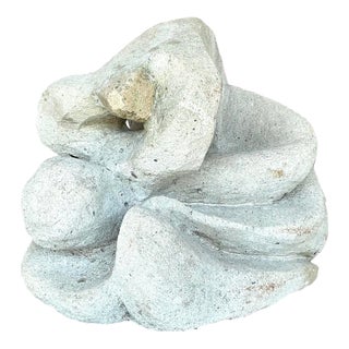 Mid 20th Century Vintage Boho Abstract Figurative Concrete Sculpture For Sale