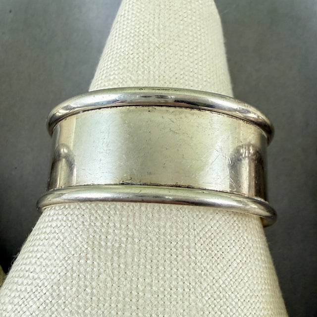 Frank Whiting Estate Sterling Silver Napkin Rings, Mixed Set of Four For Sale - Image 4 of 14