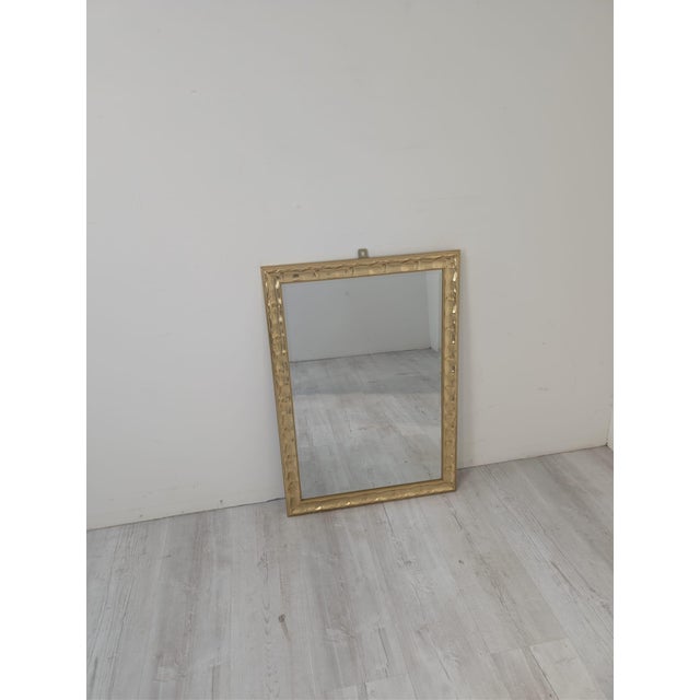 Large Vintage Mirror in Gilded Frame, 1965 For Sale - Image 4 of 12