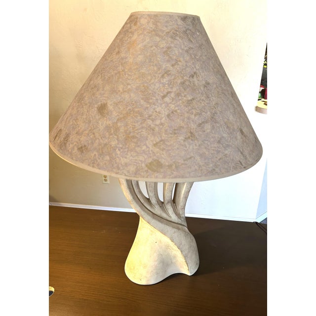 1980's Jaro Style Biomorphic Post-Modern Freeform Ribbon Motif Table Lamps Pair For Sale - Image 9 of 17