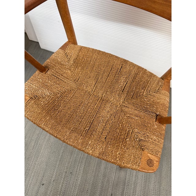 Borge Mogensen Mid Century No.156 Teak+ Paperboard Arm Chairs, Pair For Sale - Image 10 of 15