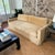 Textile Skirted Bench Seat Sofa For Sale - Image 7 of 13