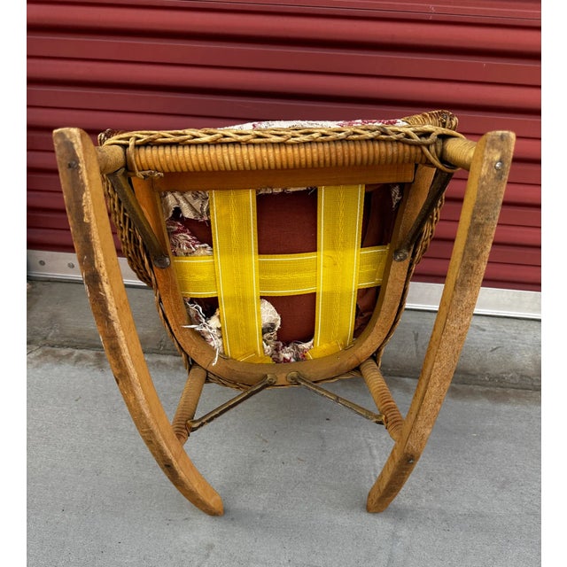 Antique Childs Wicker Rocking Chair Chairish