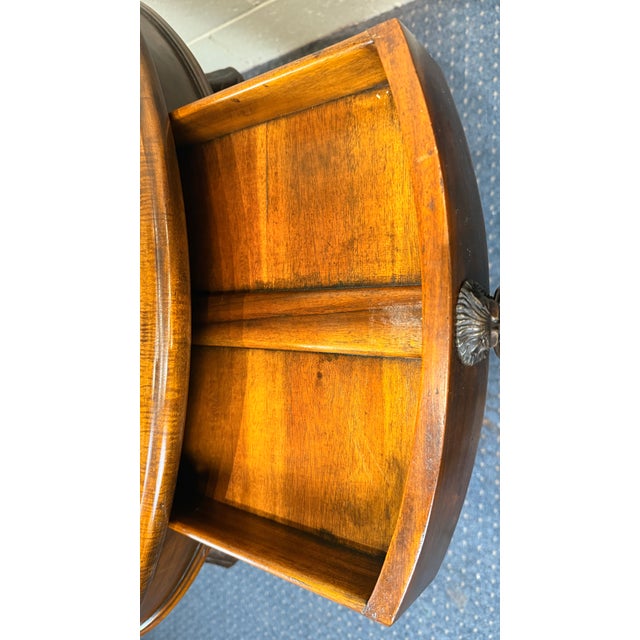 Theodore Alexander Neoclassical Lion Monopodia Game Table With Granite Top & Pull-Out Trays For Sale - Image 12 of 13