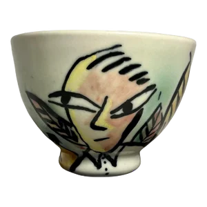 Contemporary Michael Miguel Corney Studio Art Pottery Bowl Signed