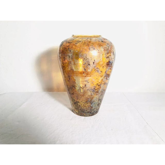 Mid-Century Iridescent Glass Vase For Sale - Image 9 of 9