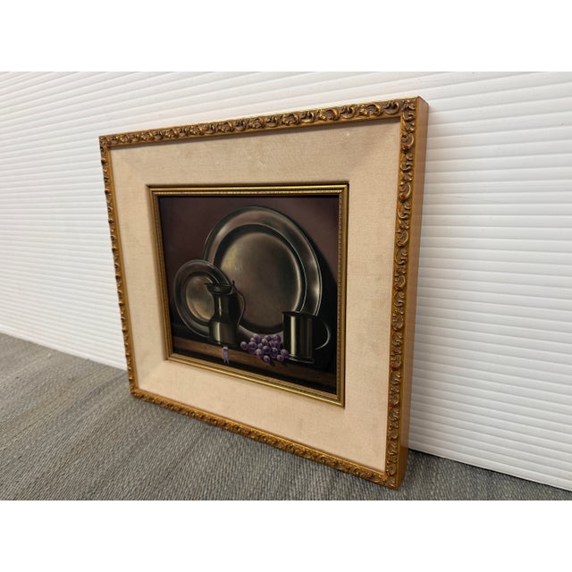 Realism John Rand Taylor Pewter Tableware Still-Life Original Print, Signed For Sale - Image 3 of 12