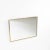 Gold Rectangular Mirror with Brass Frame, 1950s For Sale - Image 8 of 10