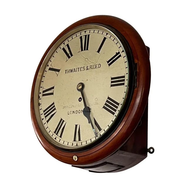 19th Century Wall Clock from Thwaites and Reed, 1890s For Sale - Image 5 of 6