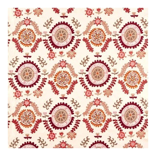 Sanderson Annabel`s Suzani Fabric in Mulberry For Sale