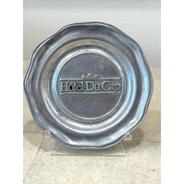 Silver scalloped edge vide poche, stamped Hotel du Cap. From the famed hotel in Antibes, French Riviera. Most likely this...