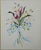 A good, modernist, floral painting by noted artist Susan Schmidt (Amer/NJ). The works is w/c on paper and is ready for...