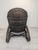 Italian Rattan and Leather Armchair, 1960s For Sale - Image 10 of 13