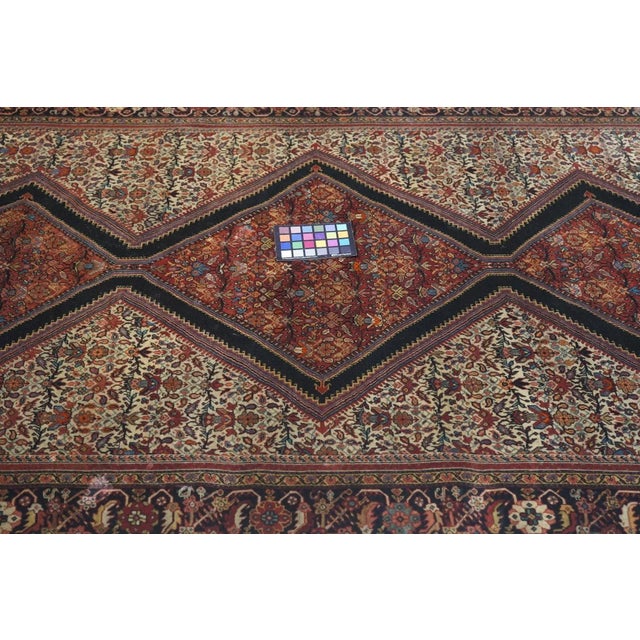 Late 18th Century Antique Sarouk Rug 4'2'' x 6'9'' For Sale - Image 9 of 10