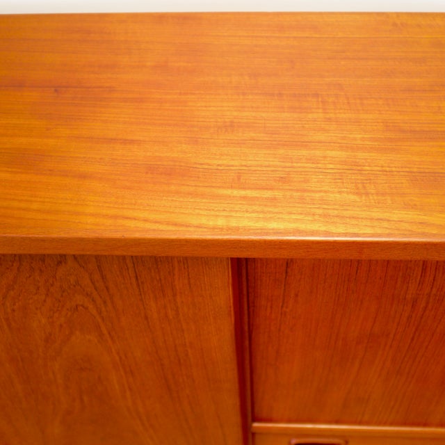 Randers Møbelfabrik Danish Teak Highboard With Bar Designed by Harry Østergaard For Sale - Image 15 of 17
