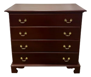 Vintage Traditional Federal Style Mahogany Commode / Chest of Drawers