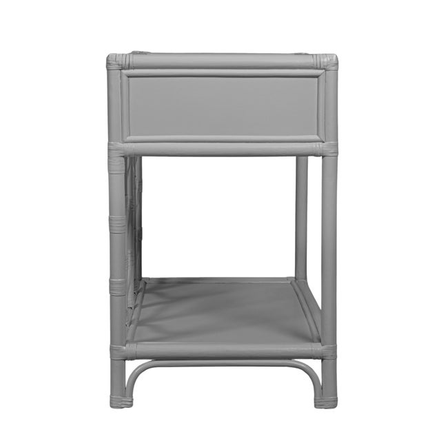 Wood Ivy Nightstand - Light Gray For Sale - Image 7 of 10