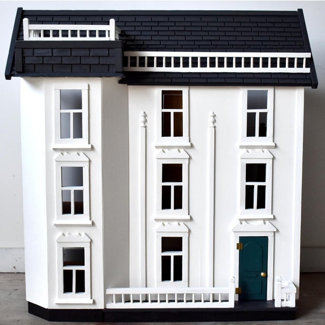 Vintage Handmade Colonial Dollhouse | Chairish