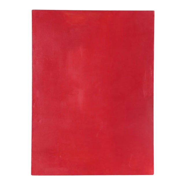 "Rojo #6" by Elena Osterwalder Color-Field Oil Painting For Sale