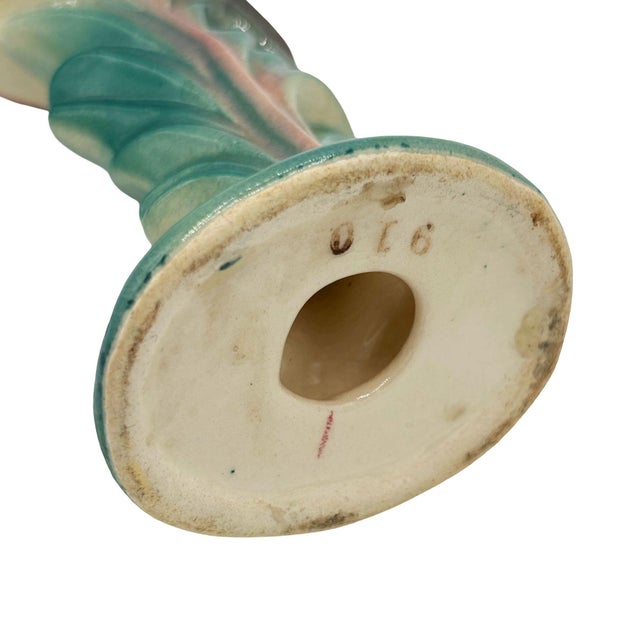 Pink Mid 20th Century California Pottery Ceramic "Gazer" Pink Flamingo Figurine Statue For Sale - Image 8 of 9