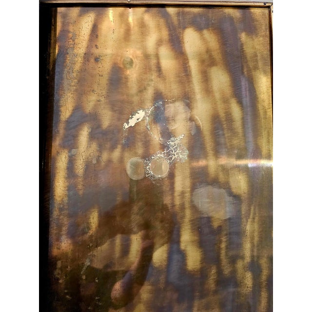 Brass & Iridescent Pair of Vintage Nesting Tables For Sale - Image 11 of 12