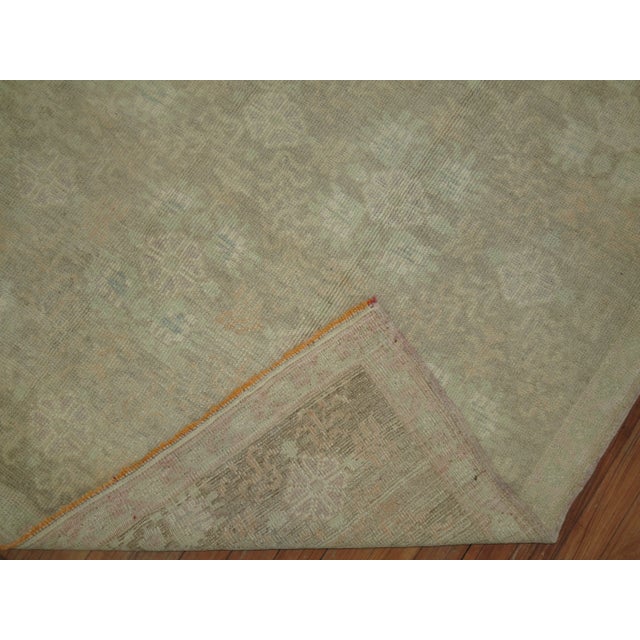 Pale Vintage Oushak Rug - 5'2" x 9'1" For Sale - Image 9 of 10