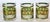 Vintage Culver Barware Cocktail Set Green and Gold Rock Glasses and Ice Bucket For Sale - Image 15 of 17