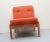 Lounge Chair in Light Oak and Orange Upholstery, 1975 For Sale - Image 11 of 12