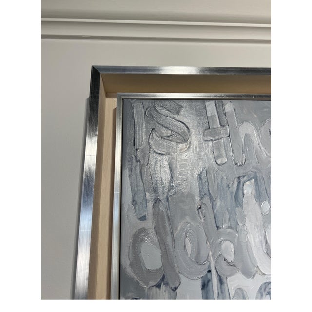 Christina Major Christina Major Oil on Canvas of Frank Sinatra 2022 For Sale - Image 4 of 5