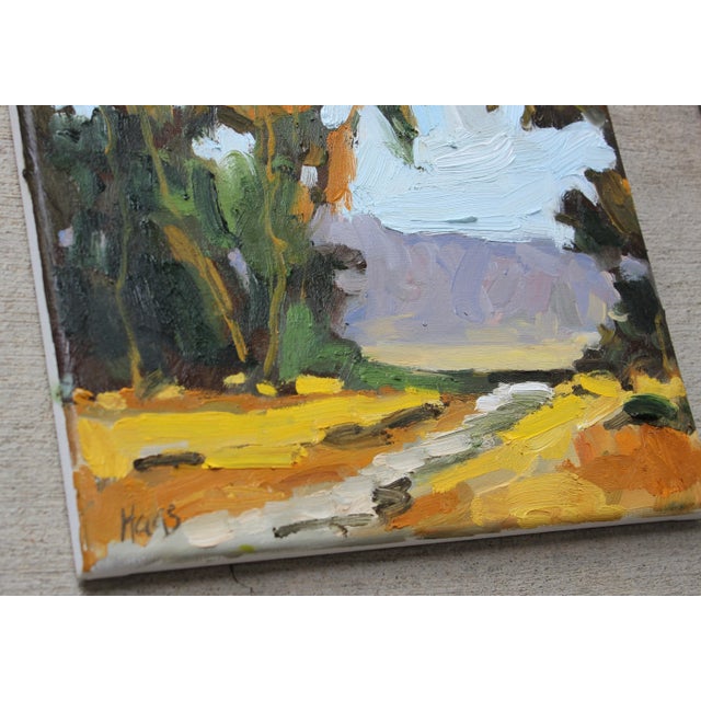 Quiet Places & Desertscapes — Golden Fields Original oil painting by Haas, 12 x 12 unframed on stretched canvas, signed....