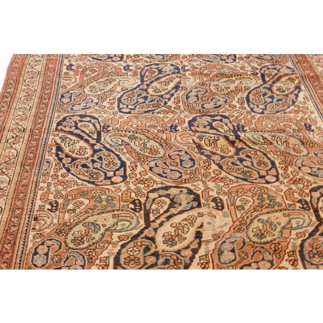 Authentic Persian Malyer Handwoven Wool Rug For Sale - Image 4 of 8