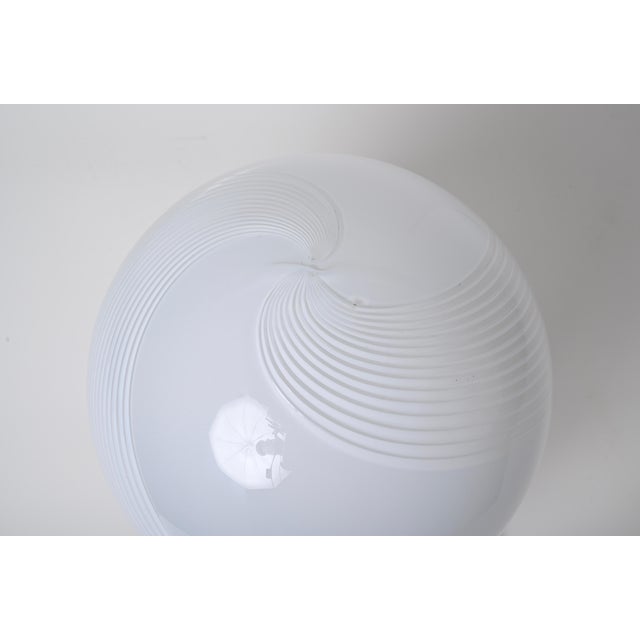Mid-Century Murano Table Lamp with Steel Base attributed to Lamperti, Italy, 1970s For Sale - Image 6 of 18
