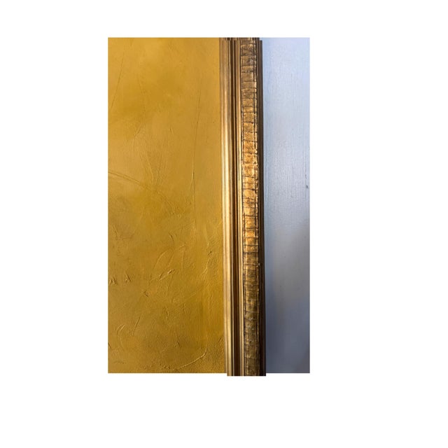 Monumental Newcomb-Macklin Gilt Frame with Contemporary Abstract by RK Red. This large scale piece brings together the...