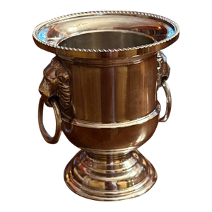 British Silver Plated Miniature Wine Cooler Toothpick Holder