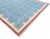 Handmade Cotton Vegetable Dyed Rug, Sky Blue and Pink Geometric Dhurrie-8'x10' For Sale - Image 6 of 13