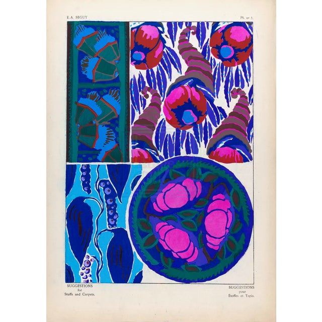 Ea Seguy Suggestions Pour Étoffes Et Tapis, Plate 5 For Sale