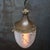 Antique French Copper, Brass and Cut Glass Lantern Pendant Light, 1910s For Sale - Image 3 of 10