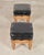Pair of Empire Aesthetic Leather Giltwood Ottoman Footstools For Sale - Image 9 of 18