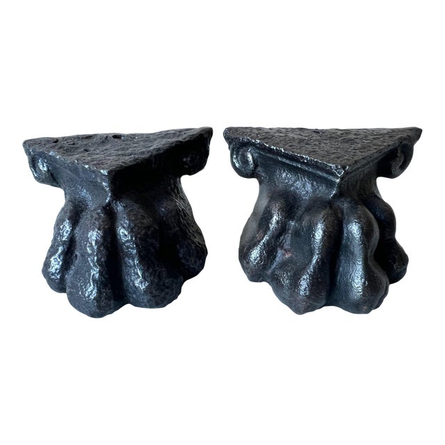19th Century Cast Iron Furniture Feet Set of 2 Chairish