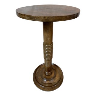 Vintage Walnut Side Table, 1940 For Sale