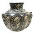 1970'a South African Rorke's Drift Stoneware Pottery Vessel by Dinah Molefe For Sale