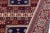 Red Boho Chic Panel Shirwan Red/Blue Wool Runner Rug- 3'5''x11'2'' For Sale - Image 8 of 10