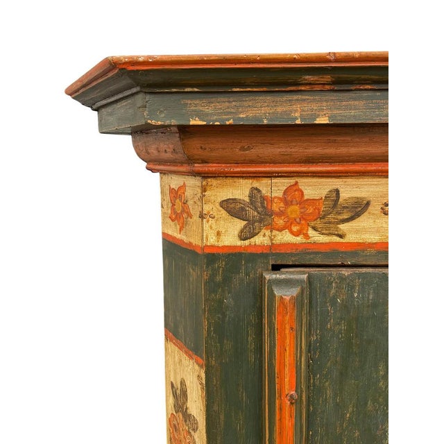 Petrol Green Painted Wardrobe, 1810 For Sale - Image 6 of 18