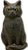 Rare & Unusual Large 13 Inch Tall Antique Cast Iron Seated Cat Doorstop With Realistic Glass Eyes Circa 1920s For Sale - Image 9 of 18