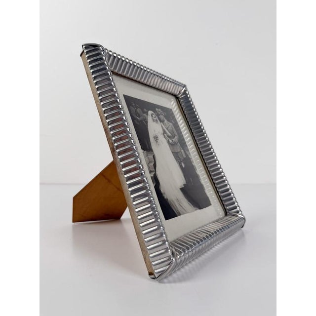 Mid-Century Modern Italian Embossed Tin Tabletop Picture Frame, 1930s For Sale - Image 10 of 18
