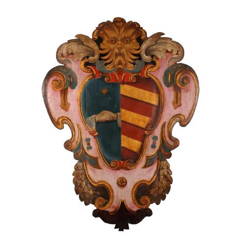 Large Baroque Pasqui Family Coat of Arms For Sale - Image 11 of 11
