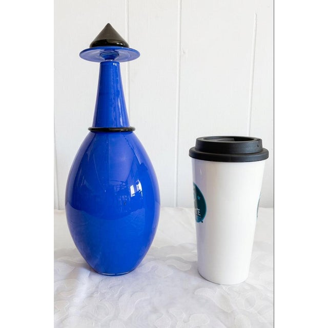 A signed Murano glass decanter with stopper by Lino Tagliapietra and Marina Angelin for Effetre International, 1985,...