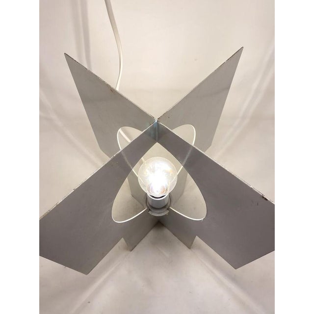 Mid-Century Steel Table Lamp, Italy, 1960 For Sale - Image 6 of 7