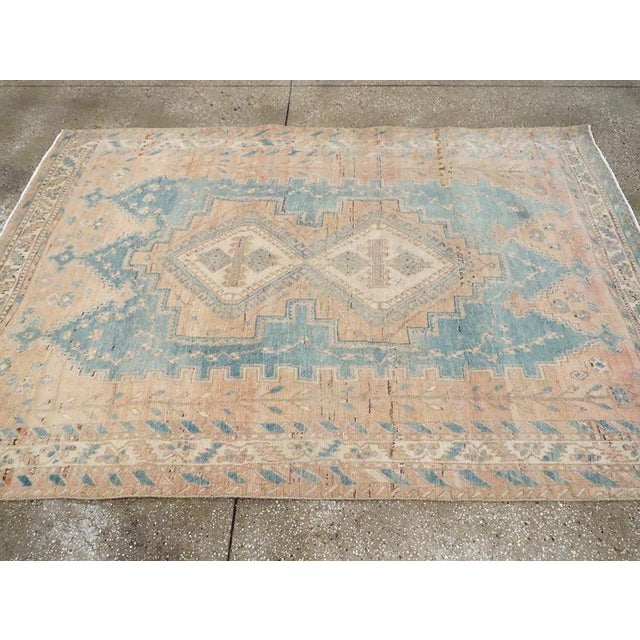 Galerie Shabab Collection Mid-20th Century Persian Afshar Accent Rug For Sale - Image 4 of 7
